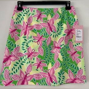NWT Lilly Pulitzer Simple skirt Palm Green Spring Fling 6